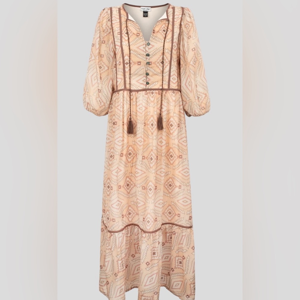 Tasha Polizzi Thea Maxi Dress M NWT Cowgirl boho western